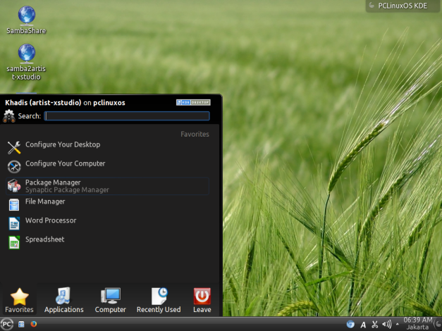 Mengakses Software Center (PCLinuxOS 2014 KDE)